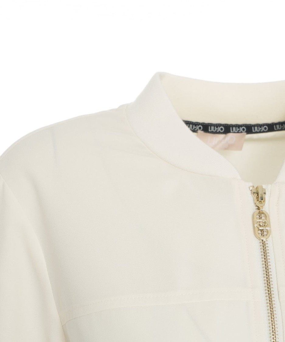 Liu •jo Liu Jo Bomber Jacket With Shimmering Sequin Appliqués