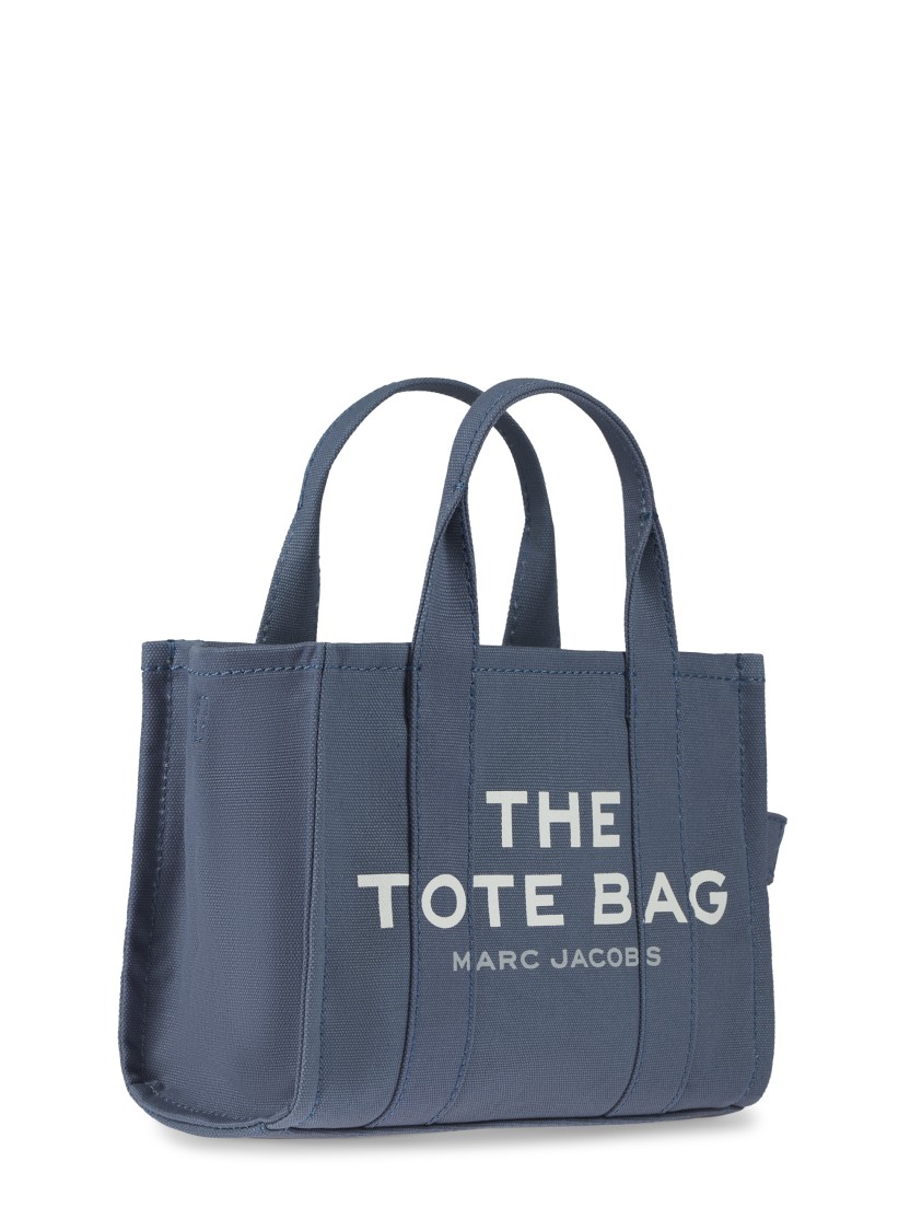 Marc Jacobs Compact Tote Bag With Structured Design And Bold Branding In Gray