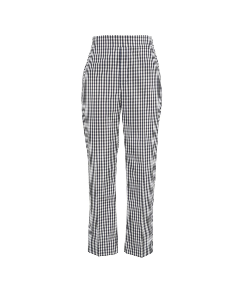 LIU •JO LIU JO CLASSIC CHECKED CHINO PANTS WITH TAILORED FIT