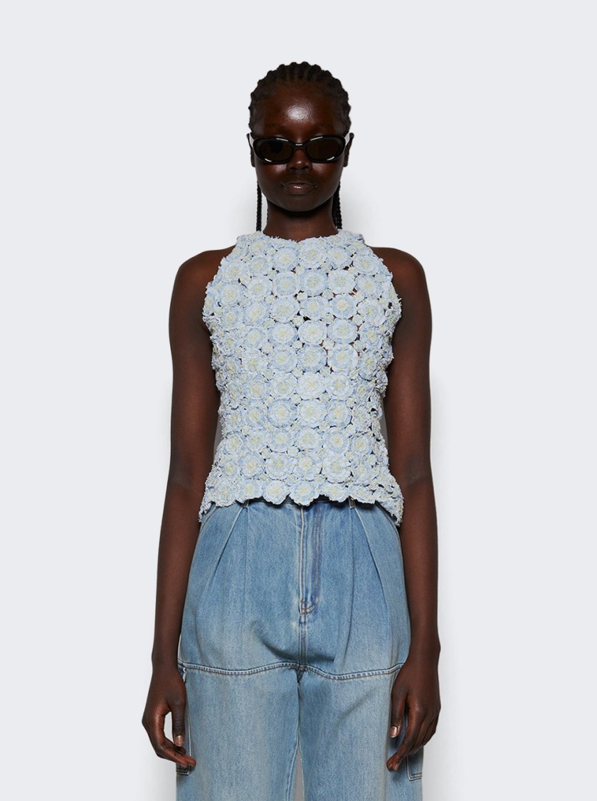 Roberta Einer Denim Angel Top Blue