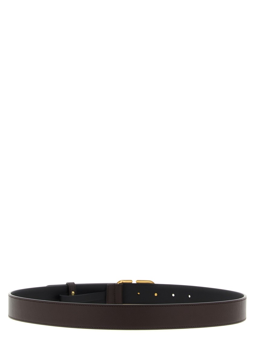 Valentino Garavani 'vlogo Signature' Belt In Brown
