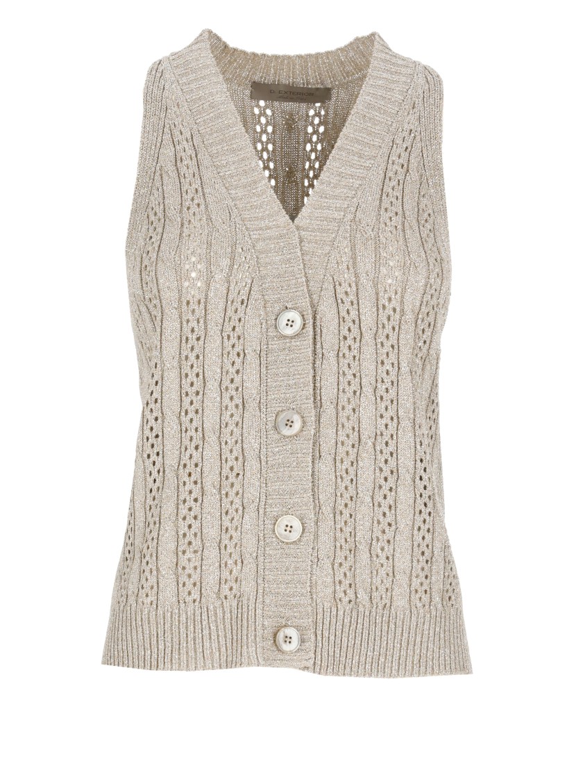 D Exterior D. Exterior Beige Viscose Top