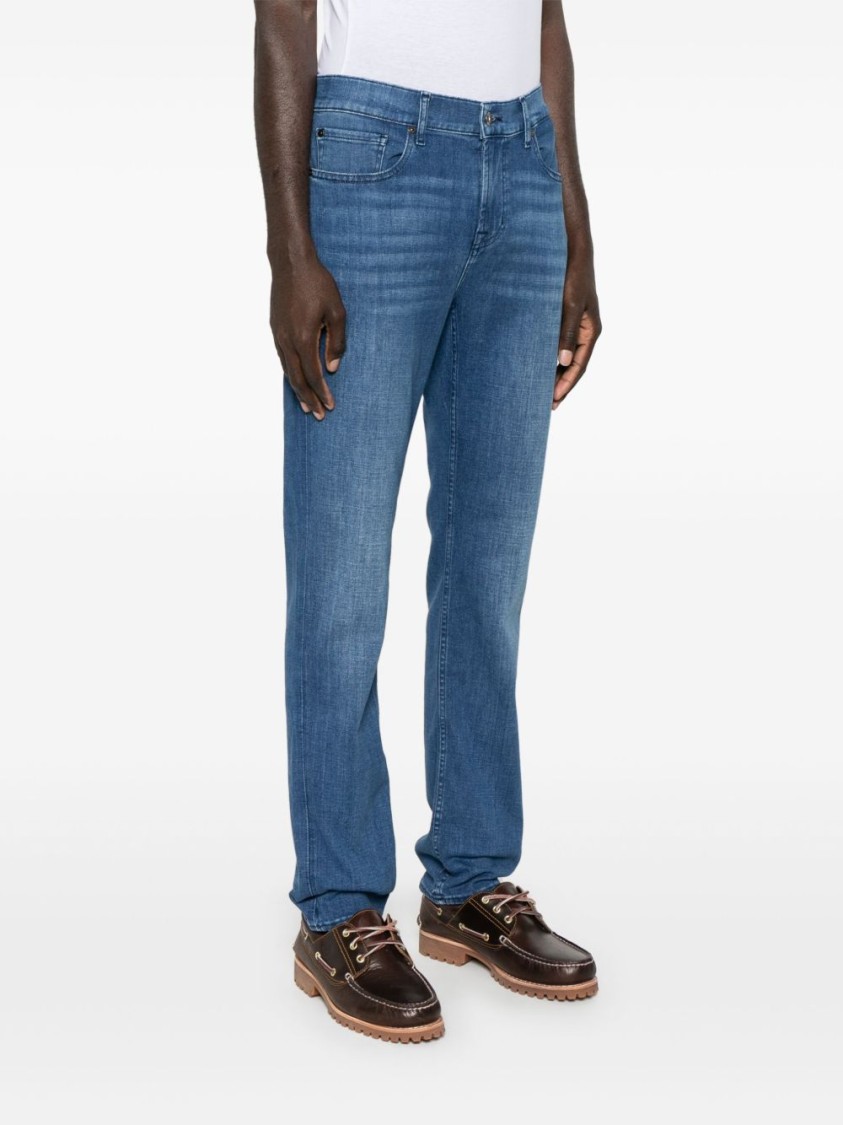 Shop 7 For All Mankind Classic Indigo Blue Denim Jeans