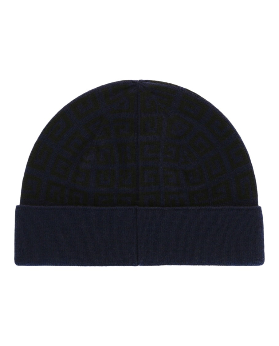 Givenchy Knit Double Face Beanie In Black