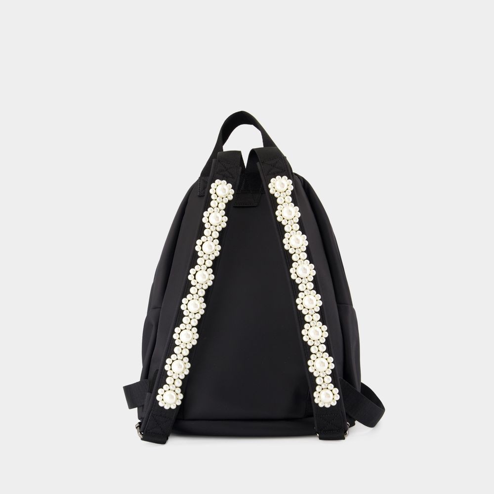 Simone Rocha Bow Front Backpack In Black