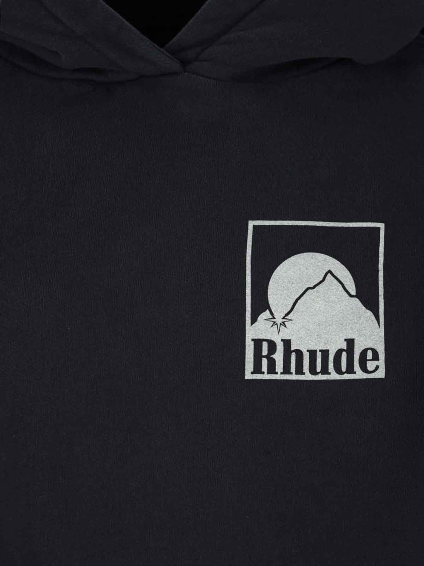 Rhude Men's Moonlight Badge Hoodie In Black