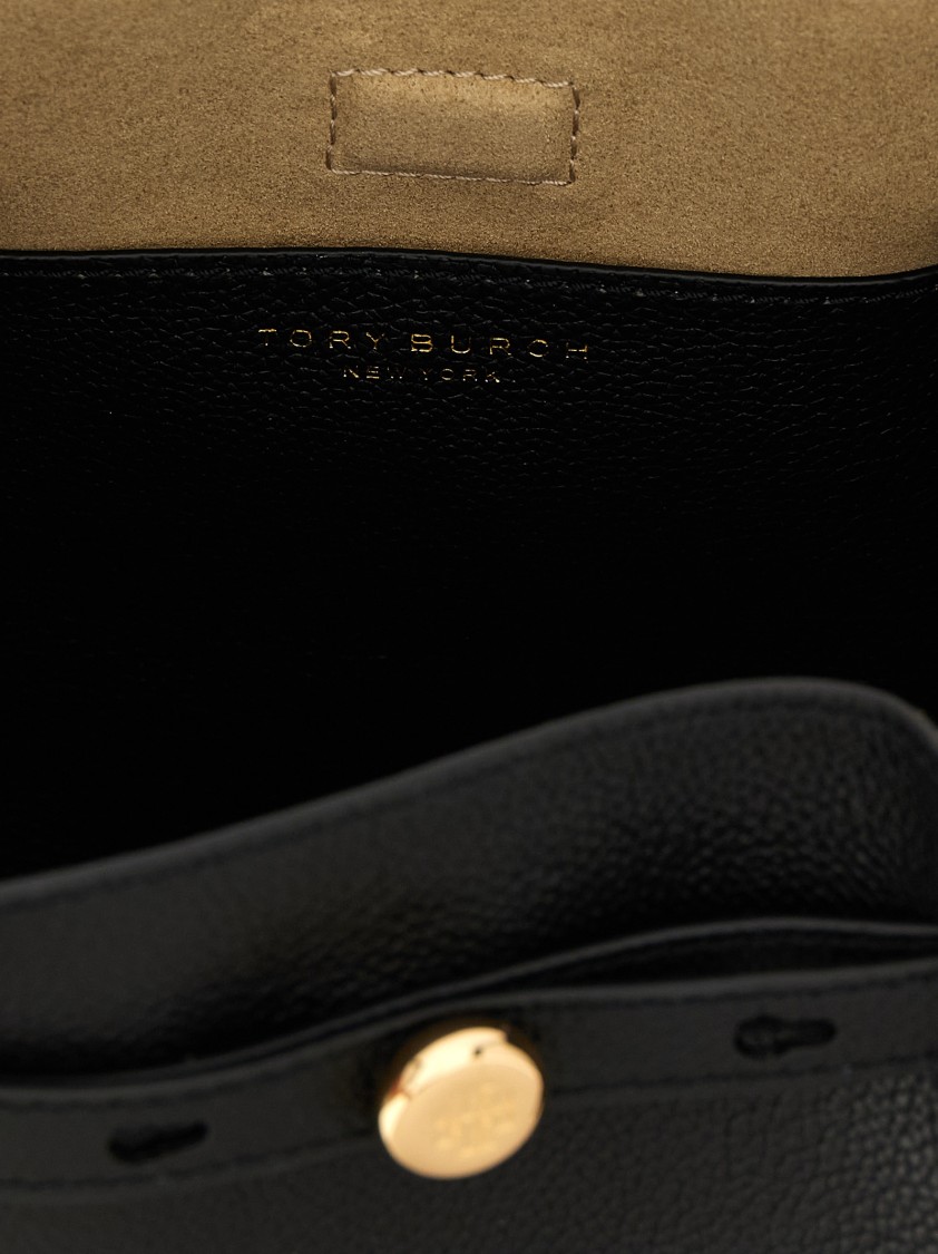 Tory Burch Small Romy Leather Bucket Bag