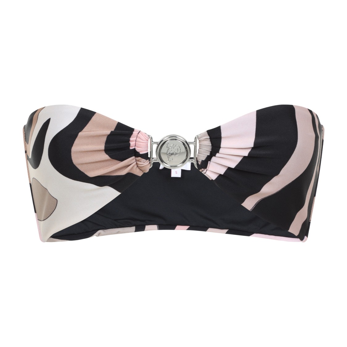 Pucci Marmo-print Strapless Bikini Top In Multicolor