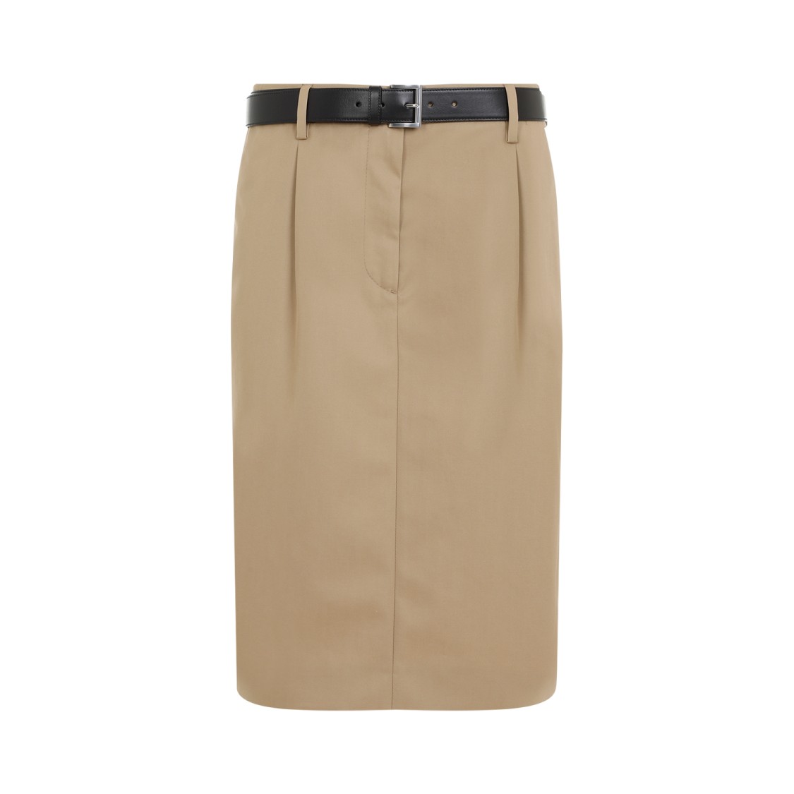 Prada Brown Rope Cotton Skirt In Neutrals