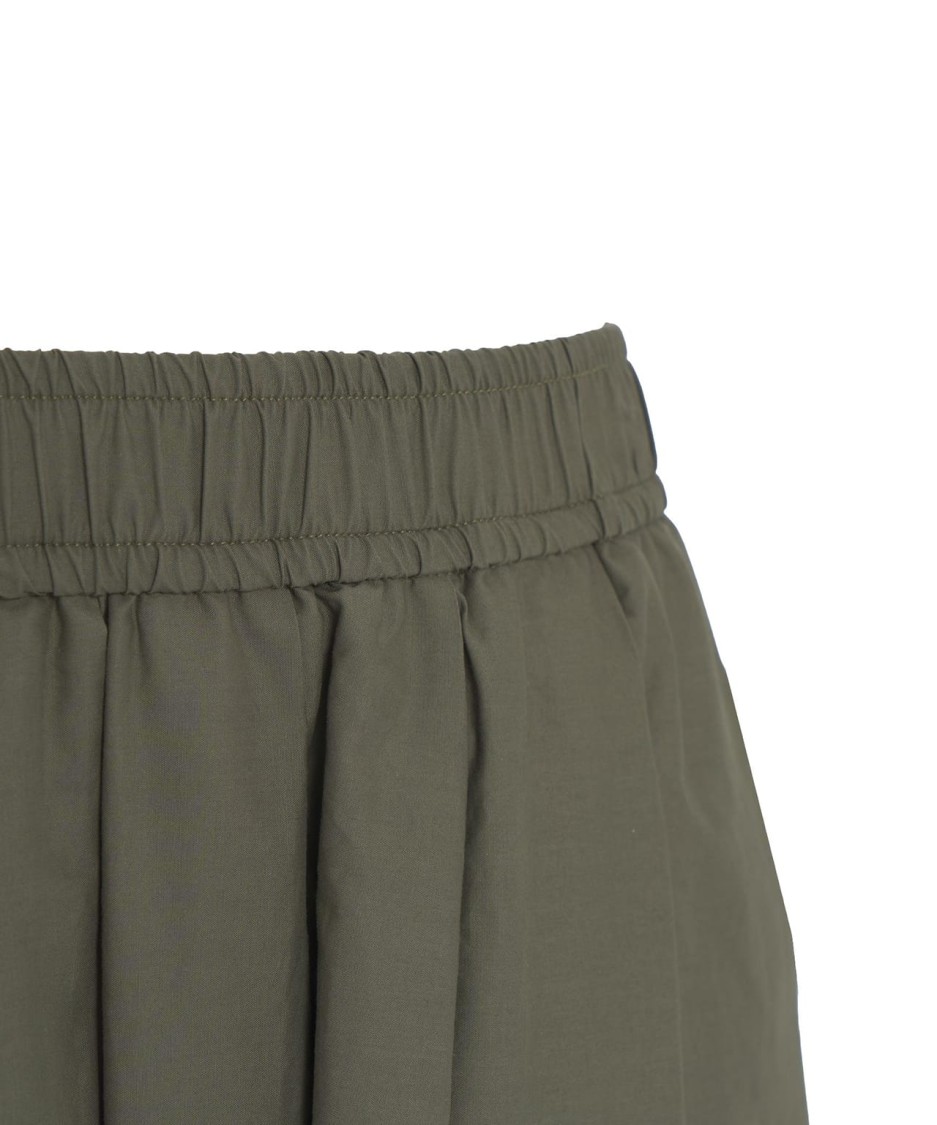 8PM 8PM FLARED COTTON MAXI SKIRT WITH ELEGANT PLEATS