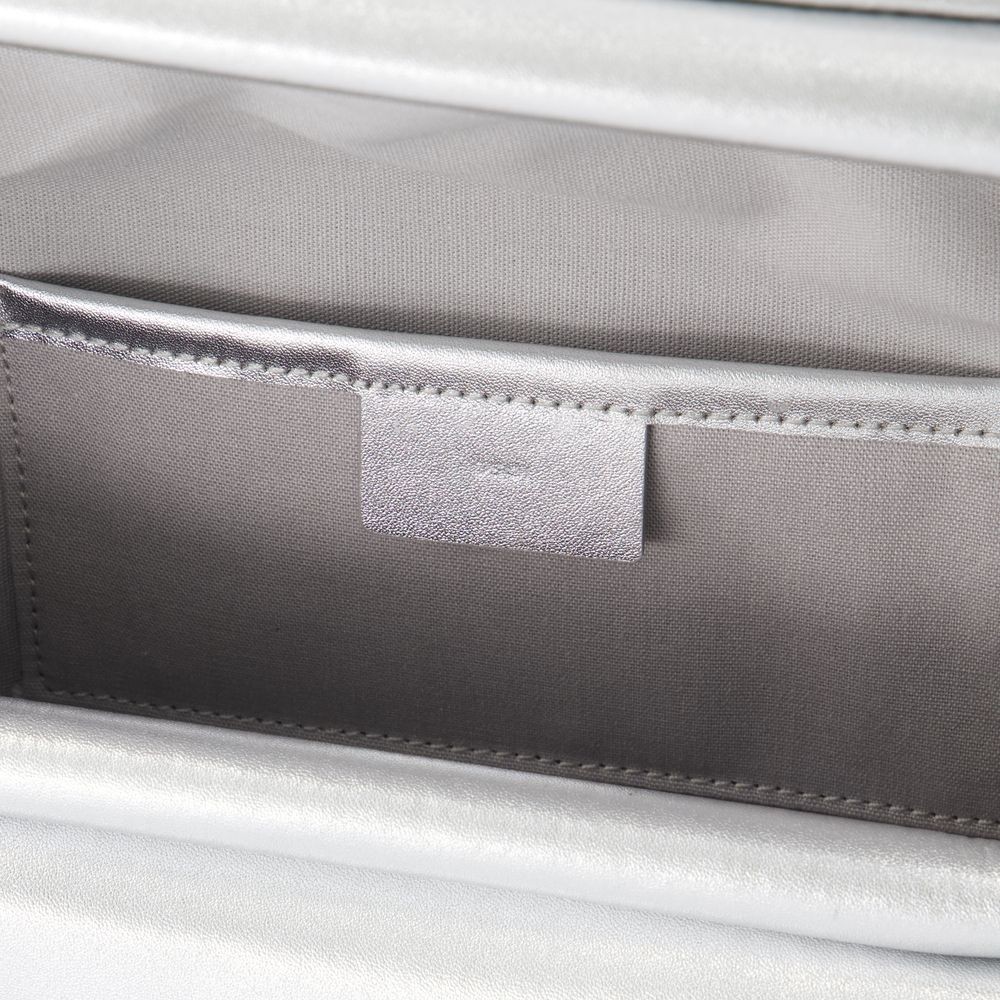 Osoi Folder Brot Shoulder Bag - - Leather - Silver In Silver