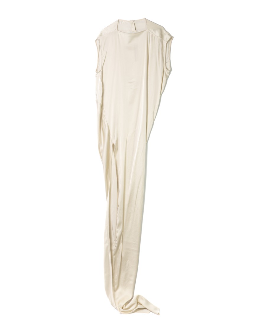 オールインワン・サロペット Rick Owens Satin-Finish White Dress Rick Owens Satin-finish White Dress | ModeSens