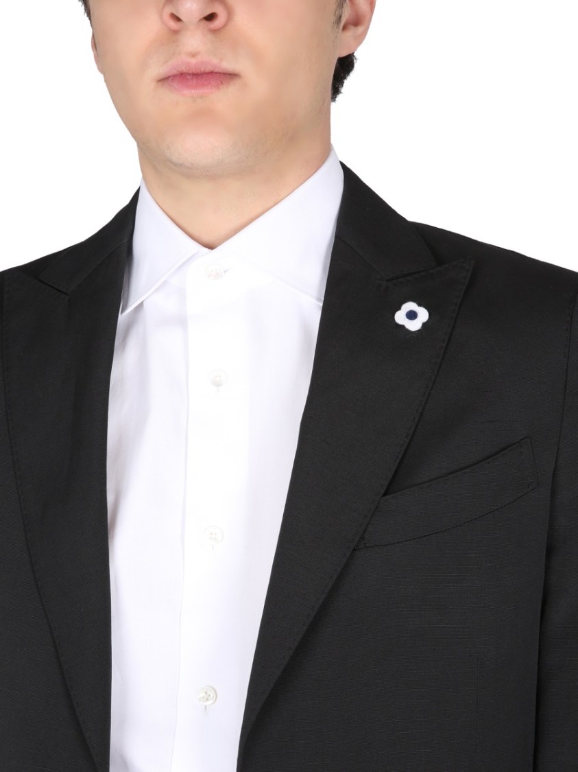 Lardini Tailored Suit Jacket Notch Lapel
