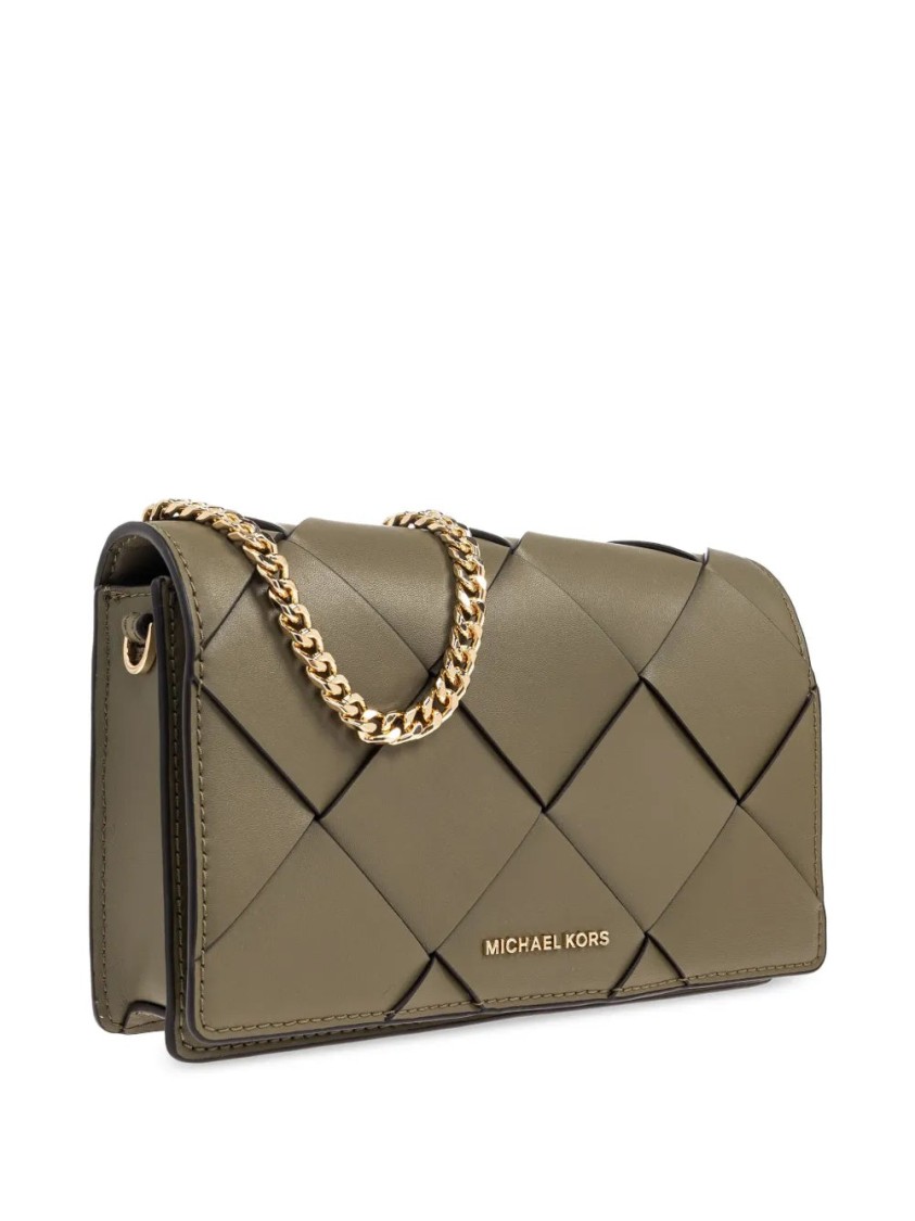 Michael Kors Md Flap Crossbody In Brown