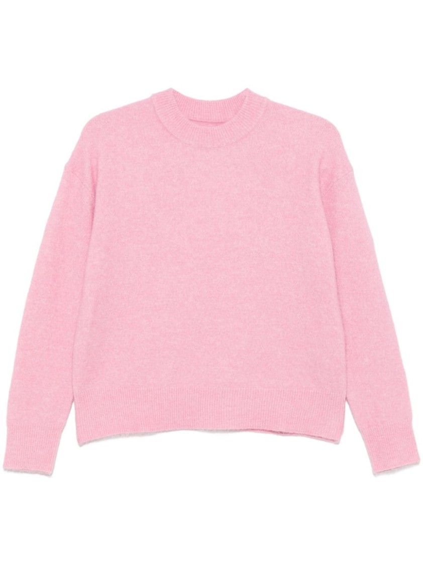 Shop Samsoe & Samsoe Samsoe Samsoe Anour Crew Neck Sweater In Pink