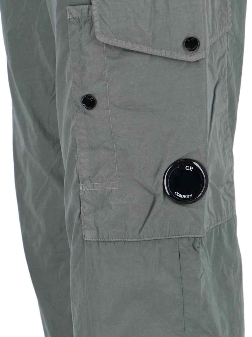 C.p. Company Cargo-pockets Drawstring Trousers In Gray