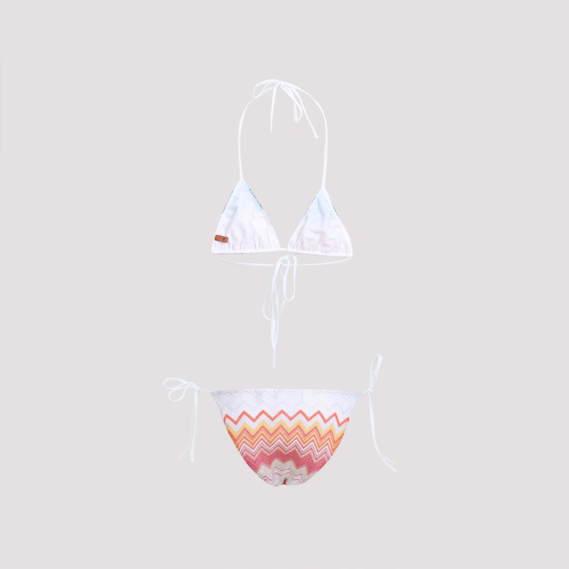 Missoni Chevron Triangle-cup Bikini In White