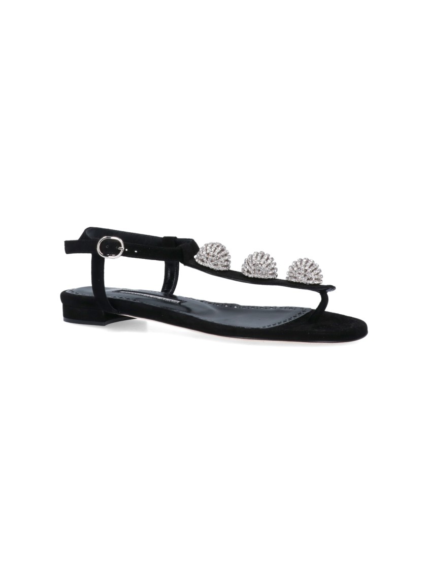 Manolo Blahnik "hobela" Flip-flop Sandals