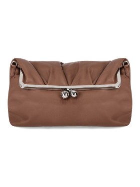 Max Mara Leather Cotton Canvas Giardiniera Mini Handbag Tote