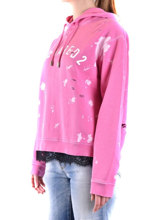 Dsquared2 Fuchsia Cotton Sweatshirt in Pink | THE LIST
