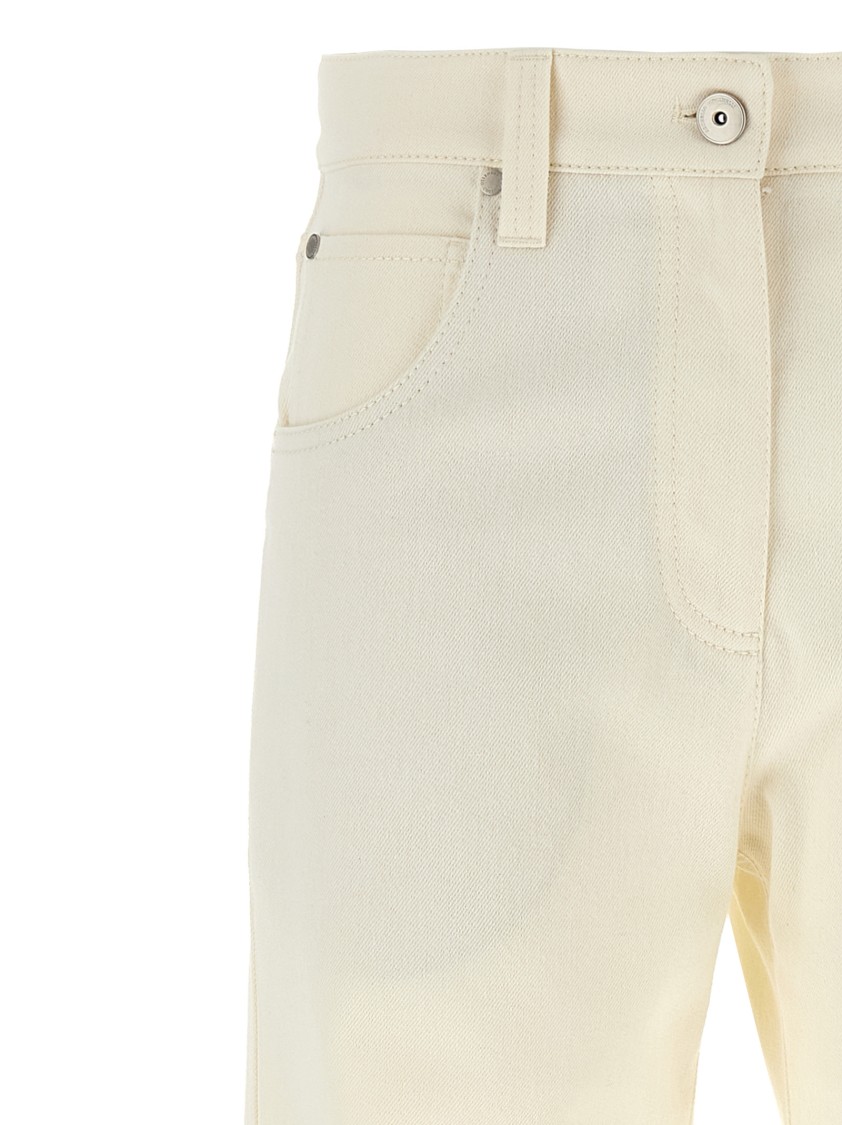 Brunello Cucinelli Crop Pants With Belt Loops And Pockets