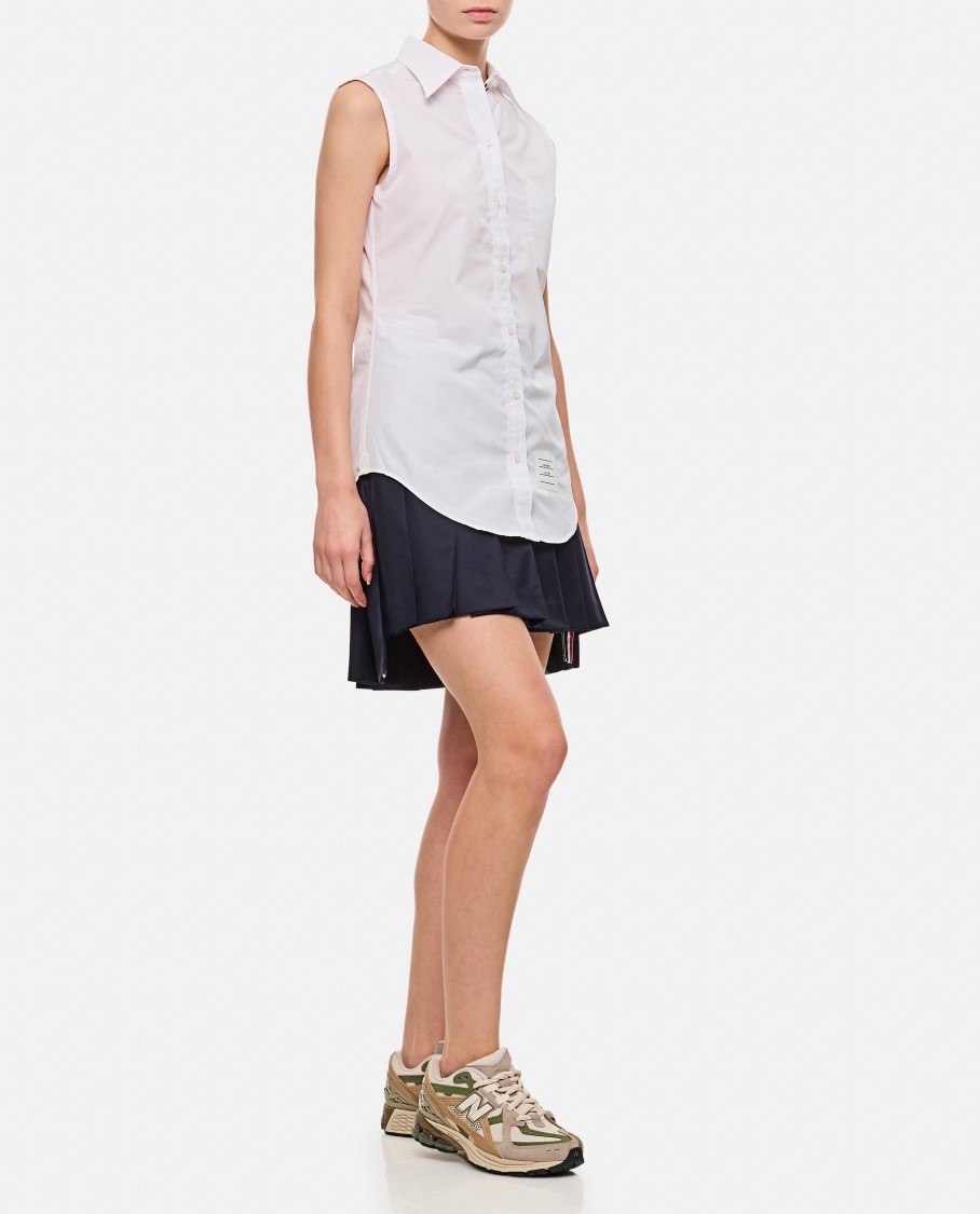 Thom Browne Midnight Blue Wool Skirt In Blue