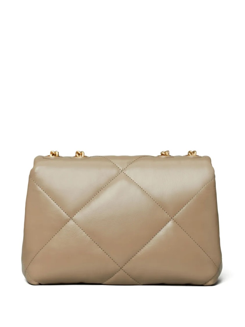 Tory Burch Small Kira Diamond-quilted Convertible Shoulder Bag In Neutral