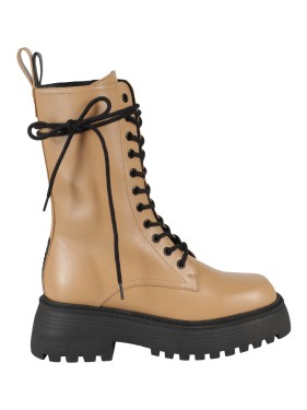 3Juin Leather Dede 020 Boots in Neutrals | THE LIST