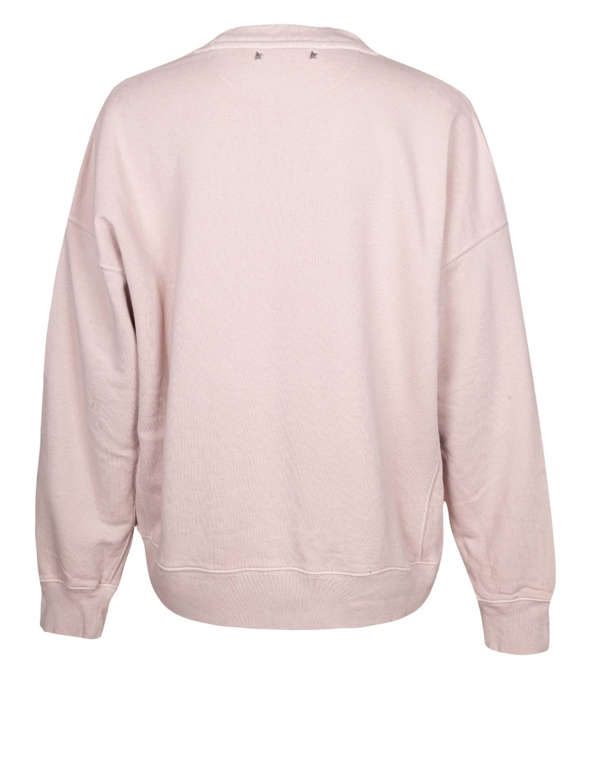 スウェット・トレーナー Golden  Deluxe Brand Cotton Sweatshirt With Logo Print Golden Goose Deluxe Brand Oversized Cotton Sweatshirt With