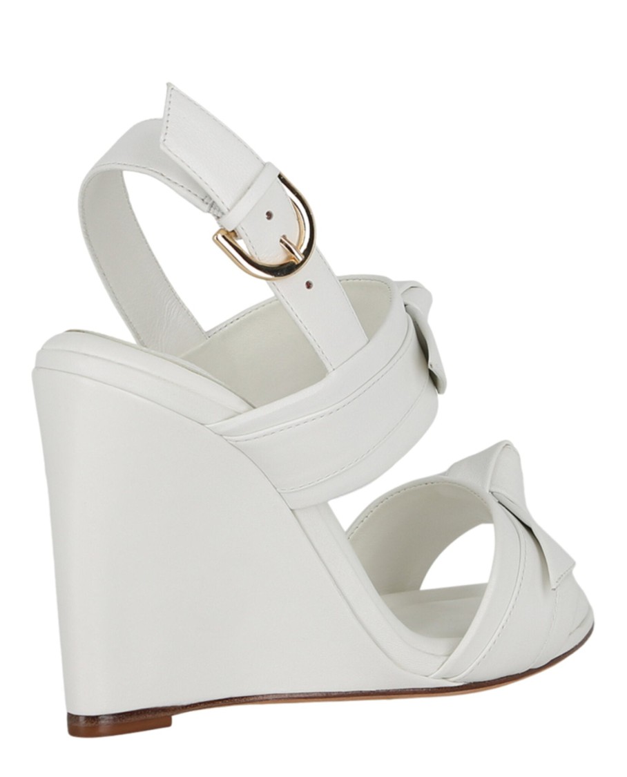 Alexandre Birman Clarita Doppia Soletta Wedges In White