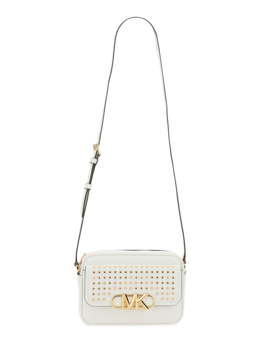 Shop Michael Michael Kors Medium Bag With Removable Chain Handle And Studded Front Panel