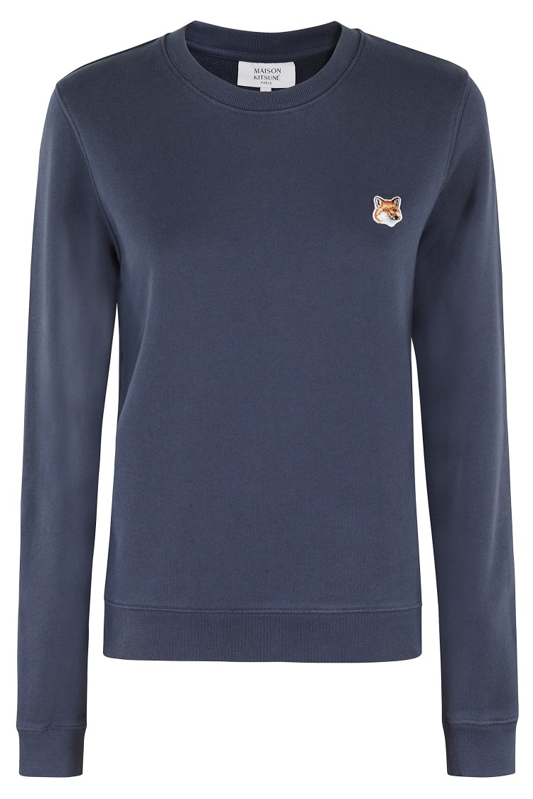 MAISON KITSUNÉ MAISON KITSUNÉ FOX HEAD PATCH REGULAR SWEATSHIRT