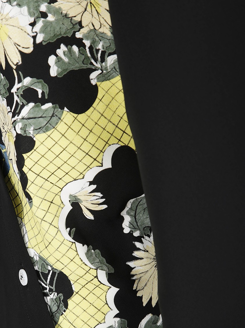 SETCHU SETCHU PRINTED SILK BUTTON DRESS 