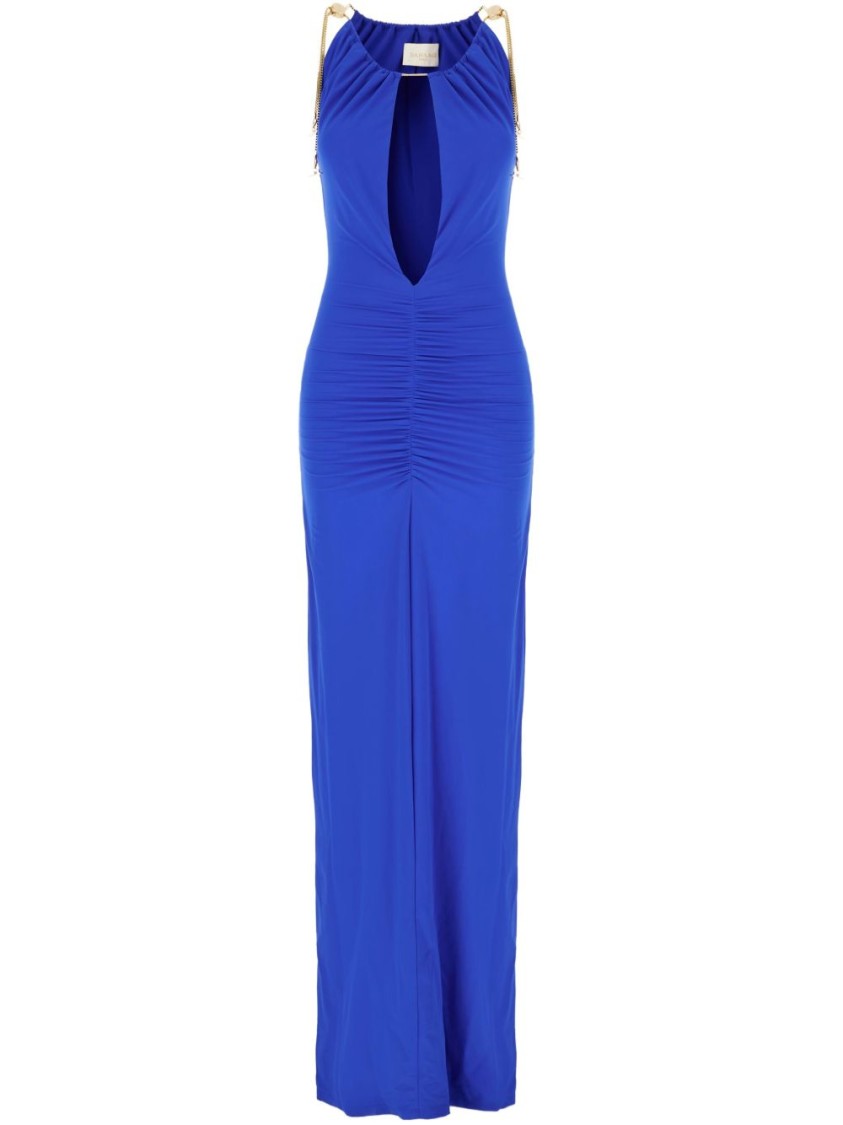 Danamè Electric Blue Stretch Nylon Dress