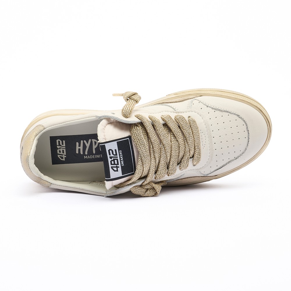 4b12 Wototal Leather Men's Sneakers In Neutral