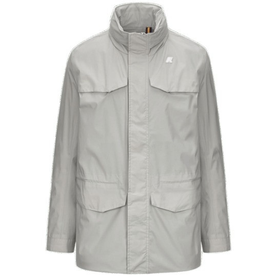 K-way Beige Field Jacket With Adjustable Hood