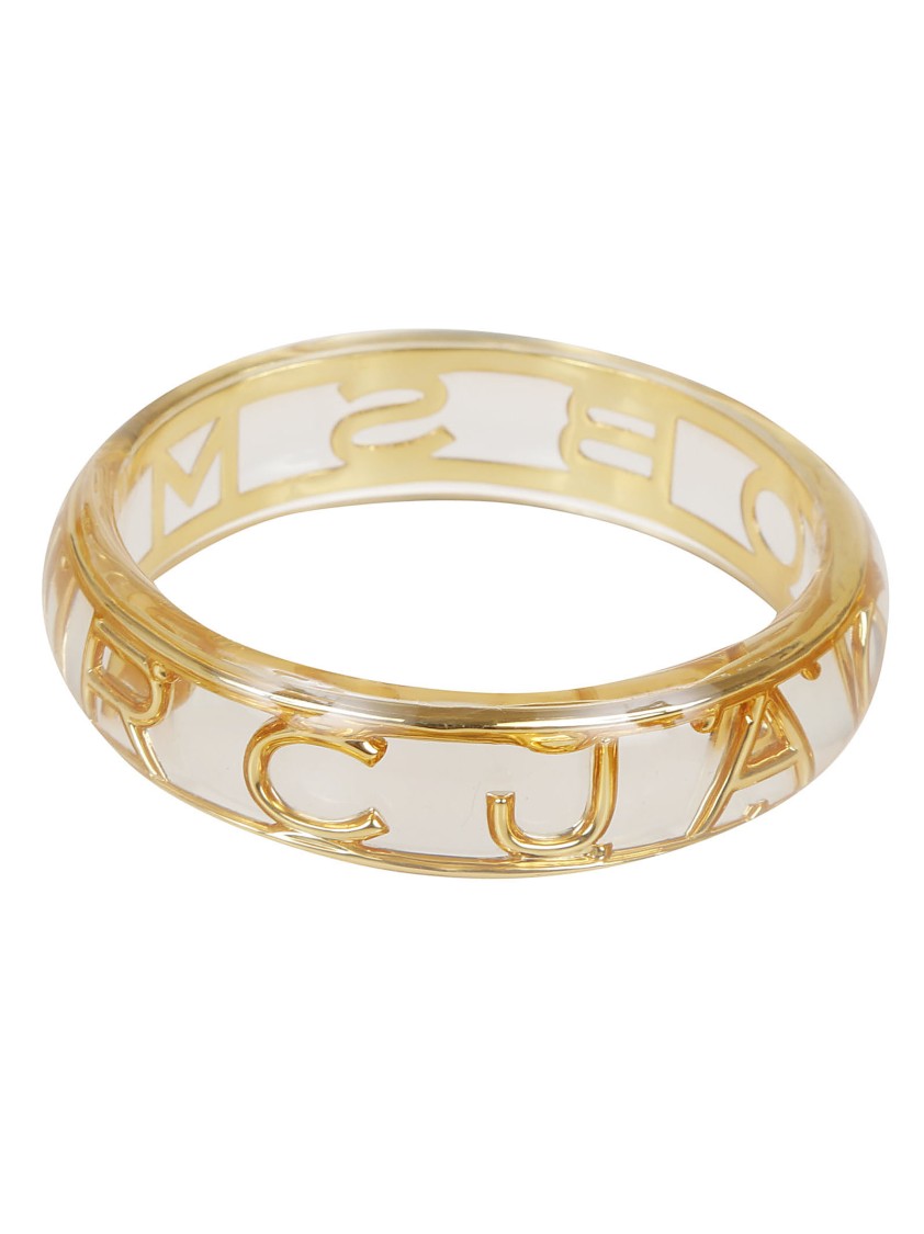 Marc Jacobs Monogram Bangle In Gold