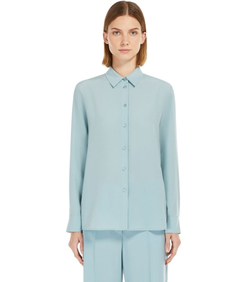 Shop Max Mara Almina Anice Shirt In Blue