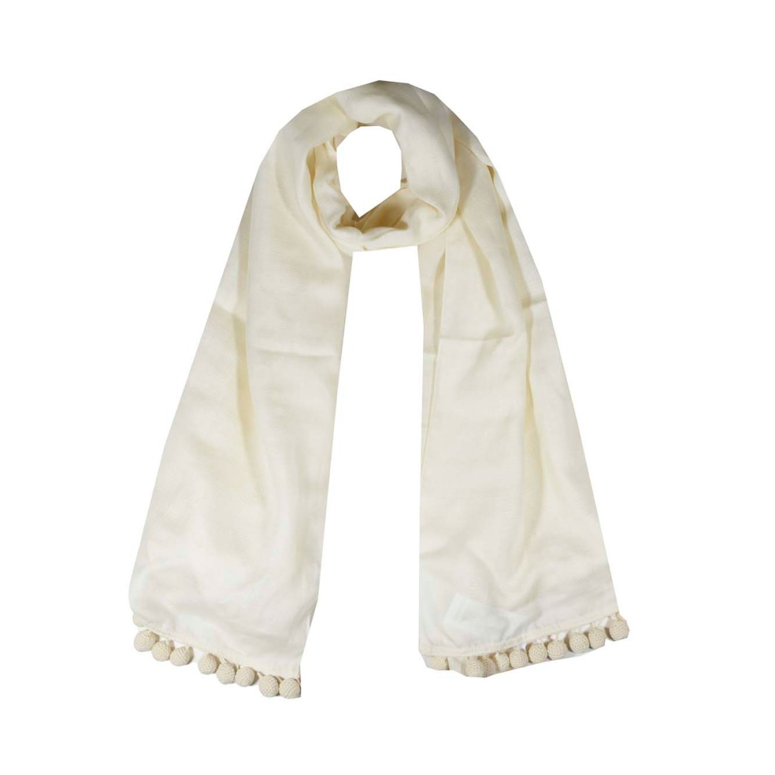 スカーフ Max Mara Fumana Stole In Butter White Jacquard Fabric Max Mara Fumana Stole In Butter White Jacquard Fabric Scarf