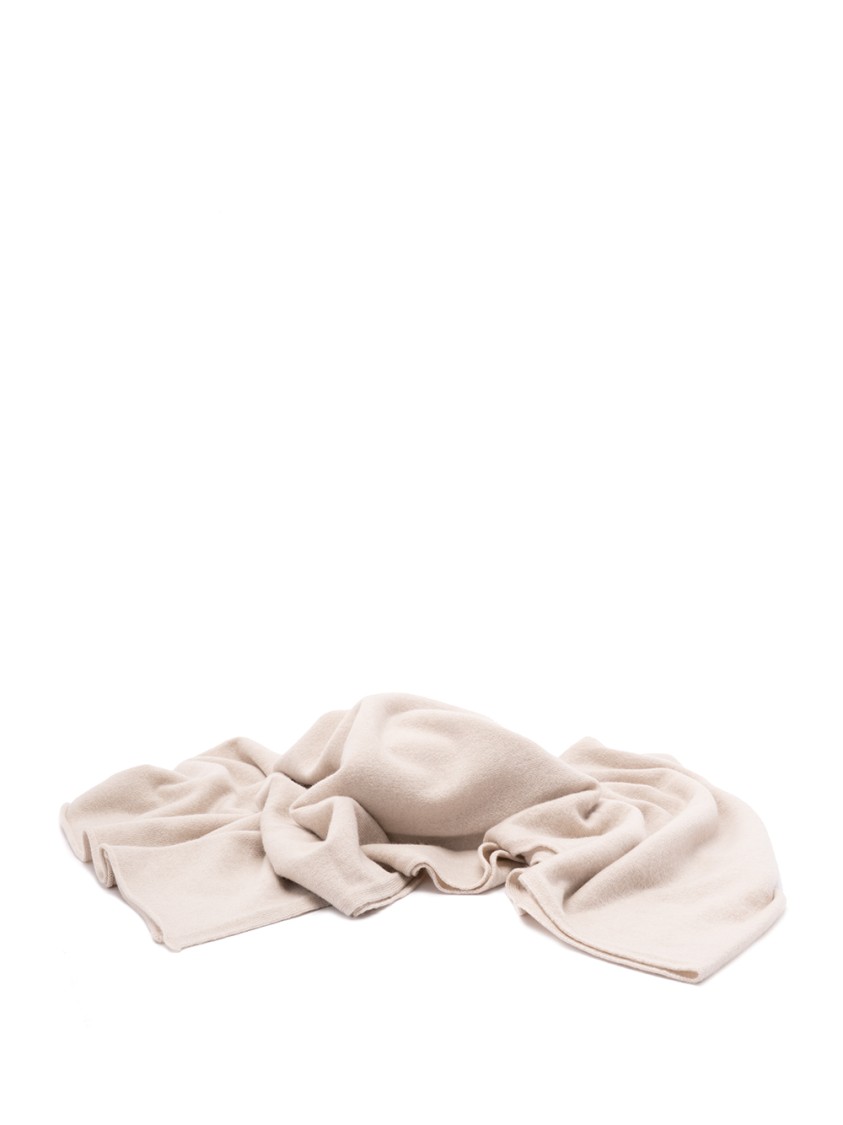 Drumohr Cashmere Scarf With Refined Finishdrape In Neutral