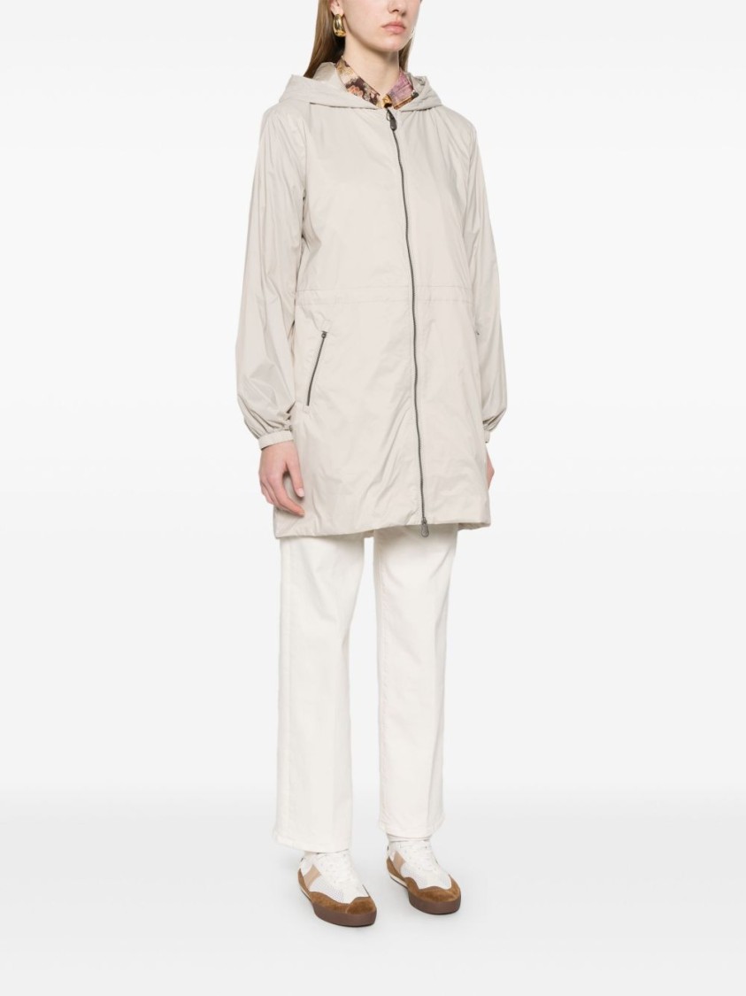 Save The Duck Lightweight Relaxed Fit Jacket With Hood In Neutrals