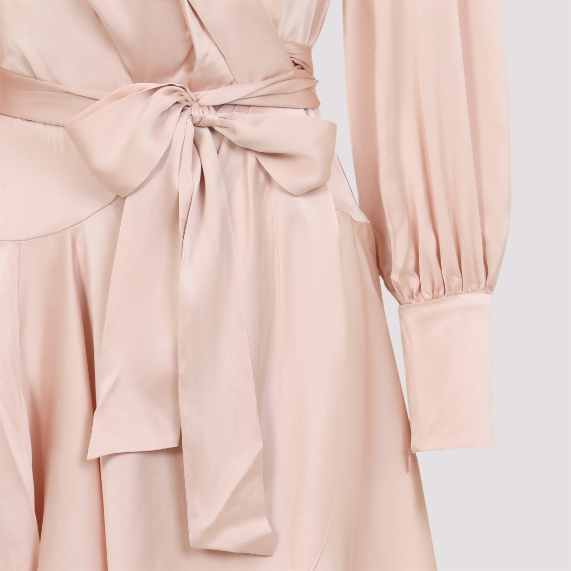 ZIMMERMANN ZIMMERMANN MINI WRAP DRESS WITH DEEP V-NECKLINE