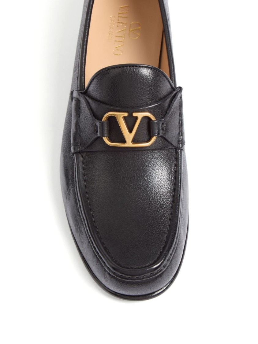 Valentino Garavani Vlogo Signature Loafer With Gold-tone Logo Detail