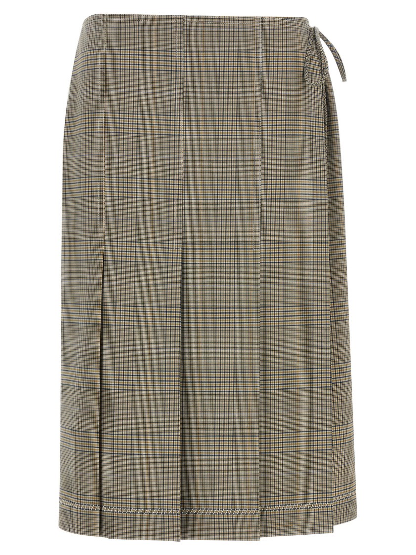 Marni Grey Clement Skirt In Multi