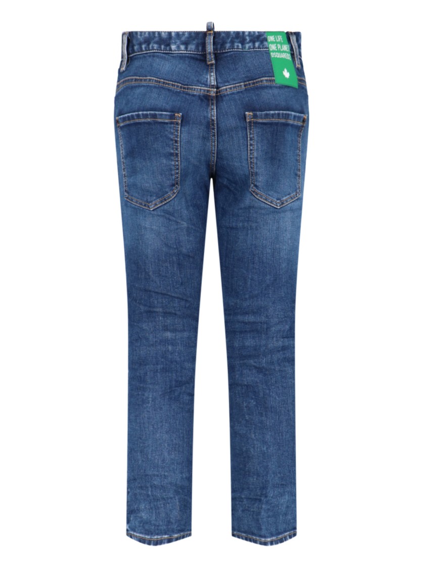DSQUARED2 DSQUARED2 STRAIGHT-LEG DENIM JEANS