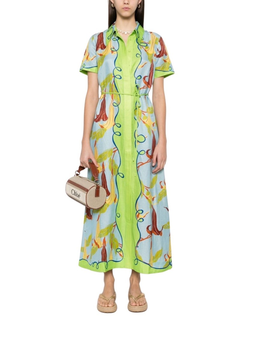 Shop Alemais Floral Print Rafaela Maxi Dress In Multicolor