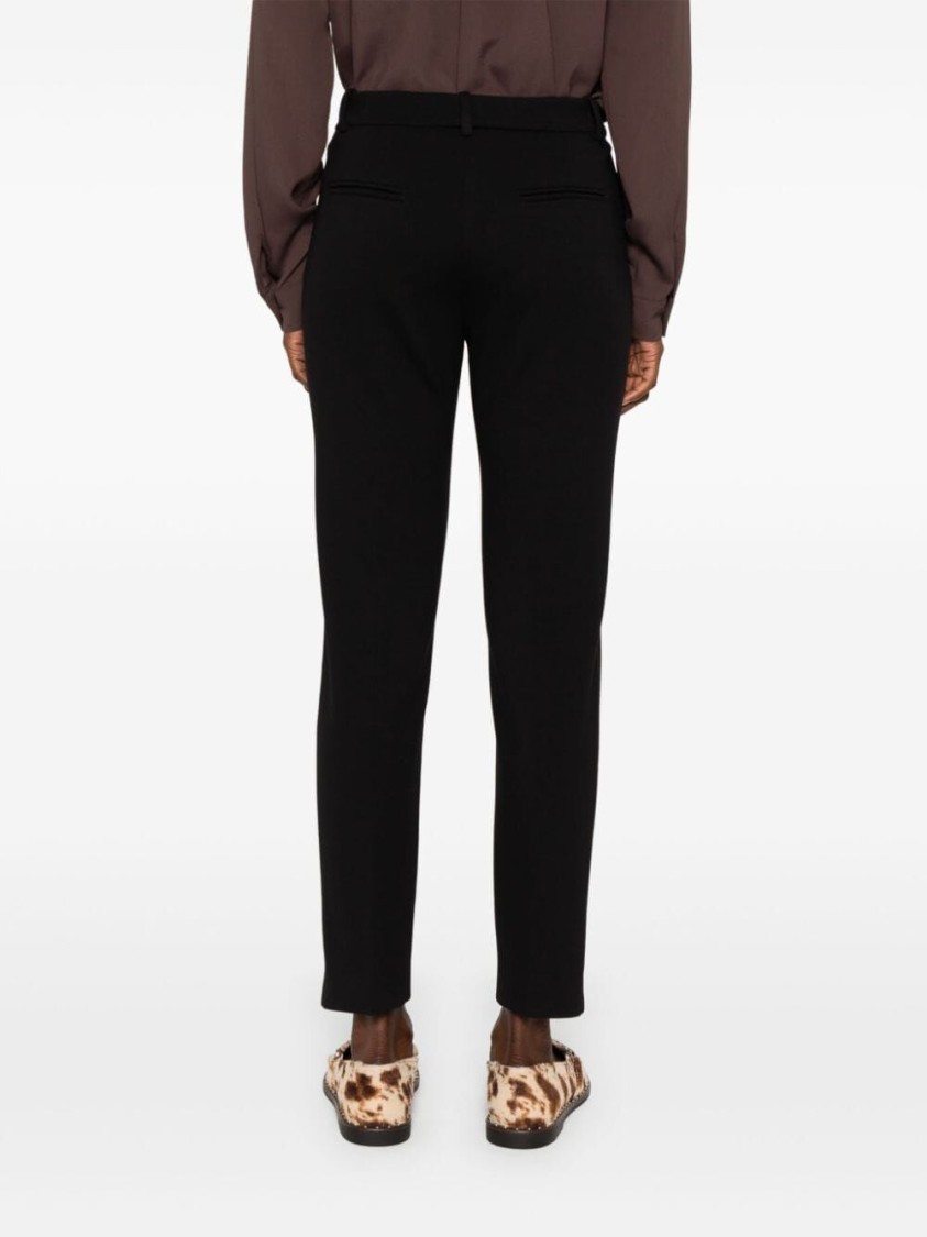 Pinko Tailored Black Trousers With Polished Silhouette In Black