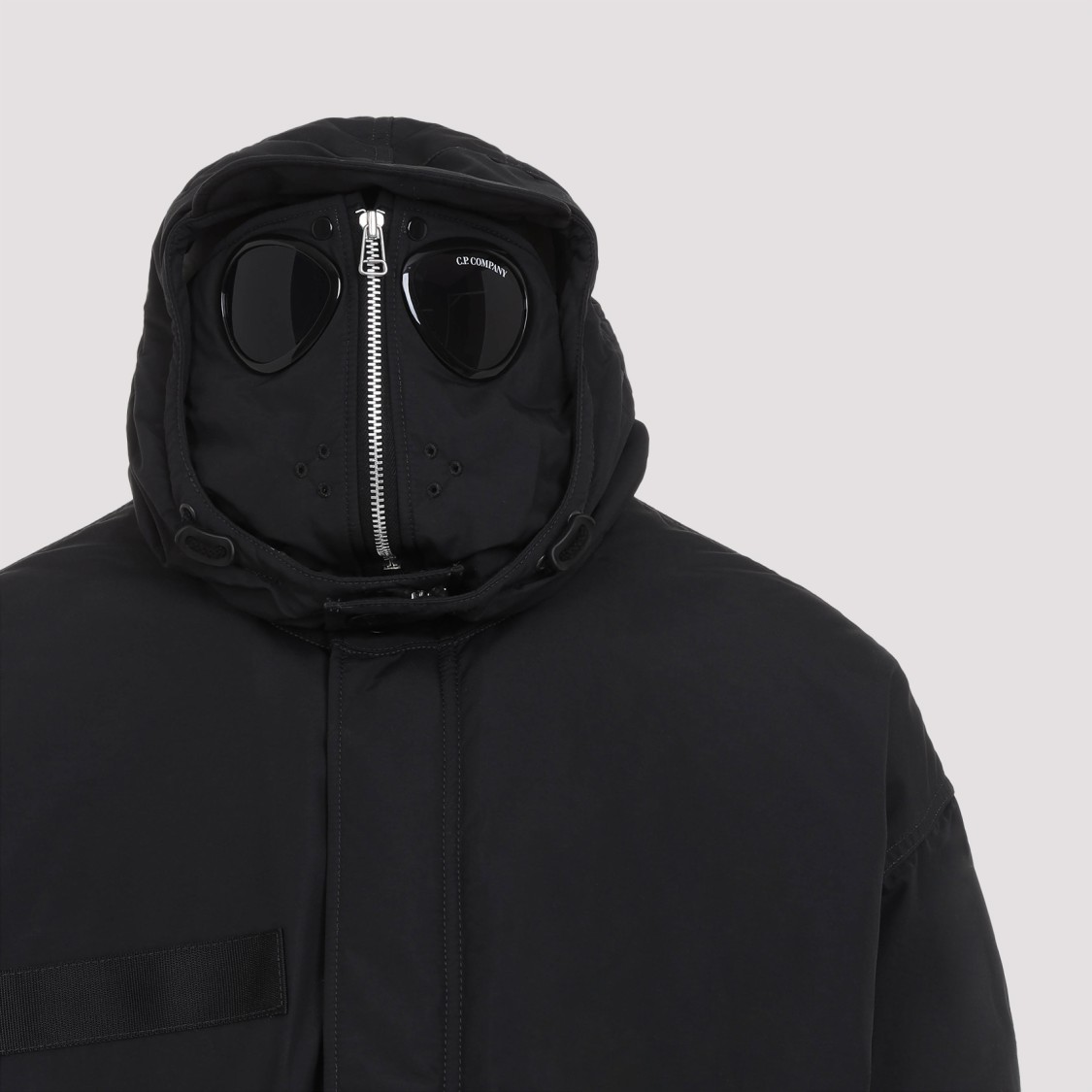 Junya Watanabe Ribbed Cuff Drawstring Coat In Black