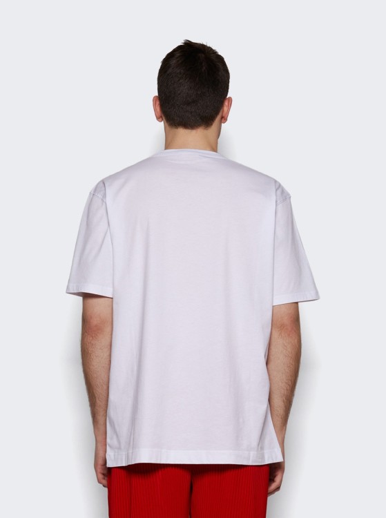 Dries Van Noten Heer プリントTシャツ ホワイト コットン100% Dries Van Noten Heer プリントTシャツ ホワイト コットン100