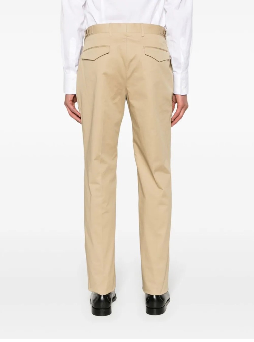 Lardini Tailored Neutrals Trousers With Clean Silhouette In Neutral